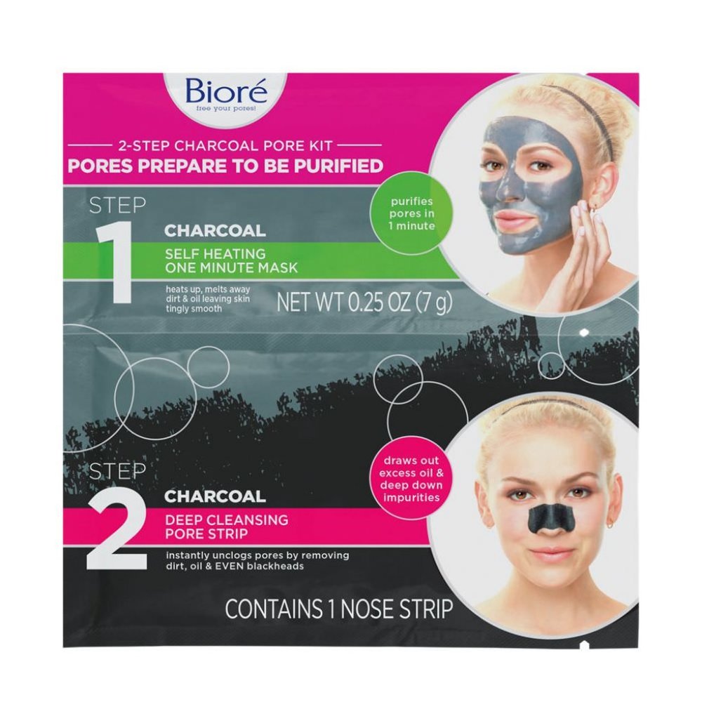 Biore 2-step Deep Cleansing Charcoal Pore Kit -5CT
